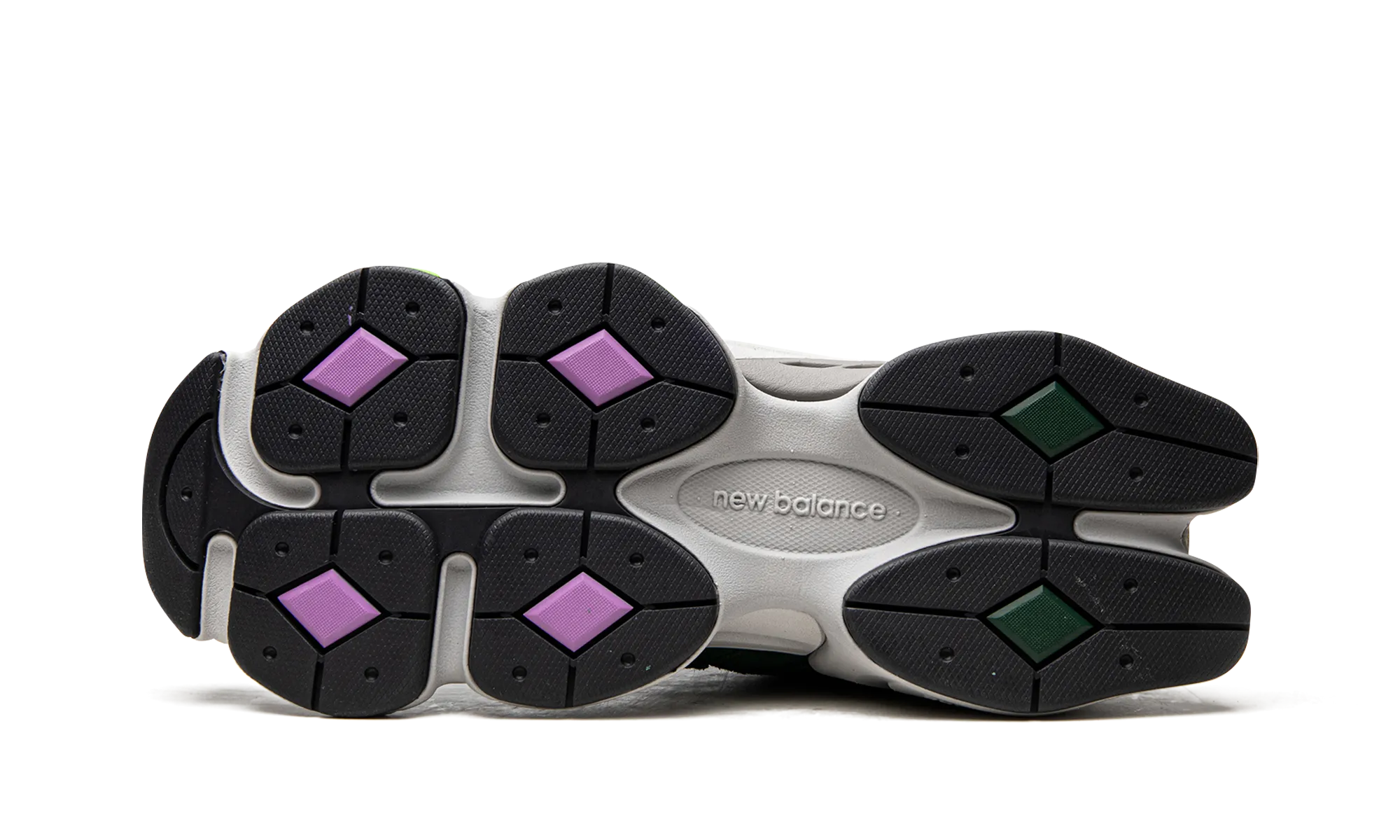 9060 "Nightwatch Green" air - cushioned sole shoes