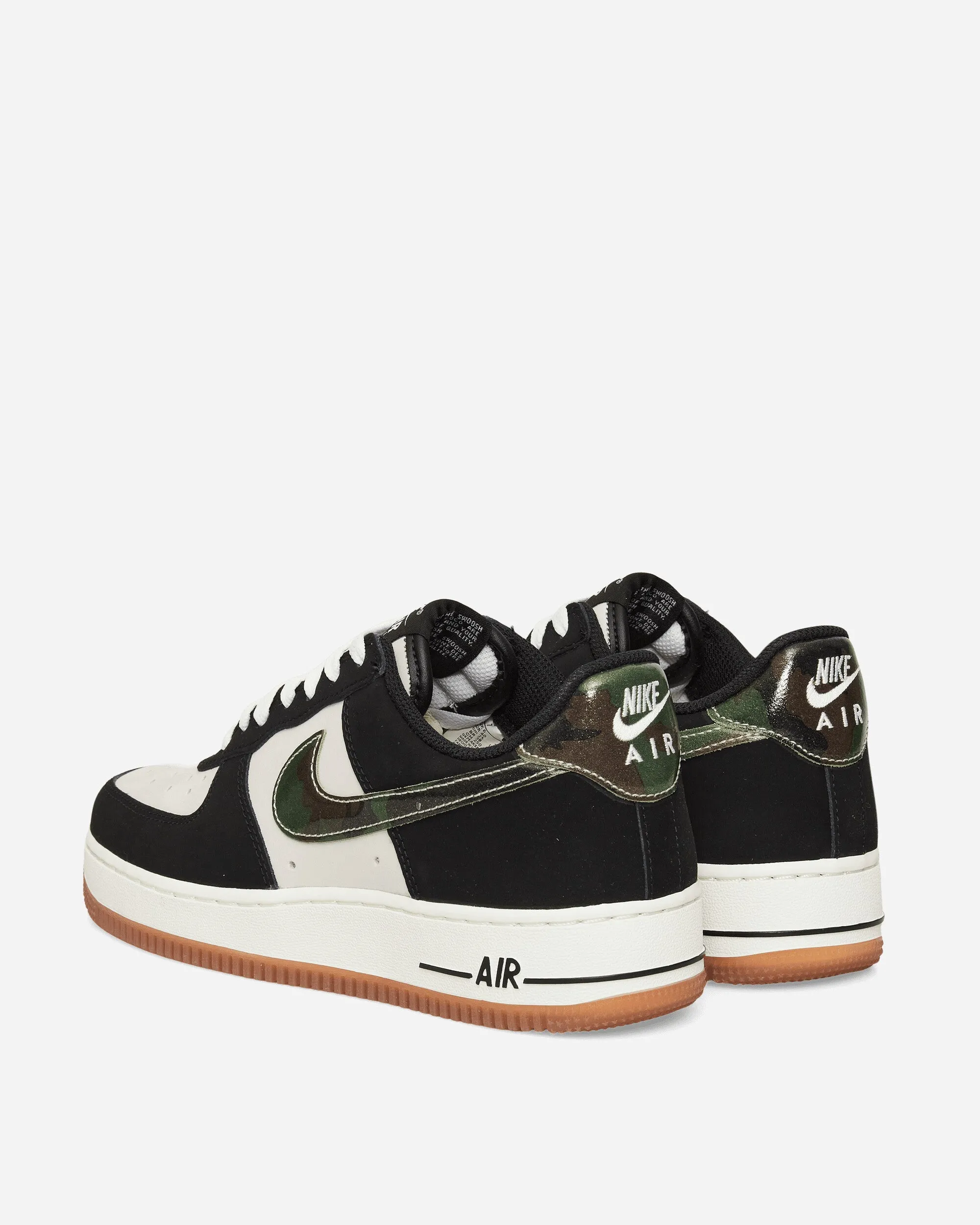 Air Force 1 Low Sneakers White / Black / Gum Med Brown Running Errands Street Wear