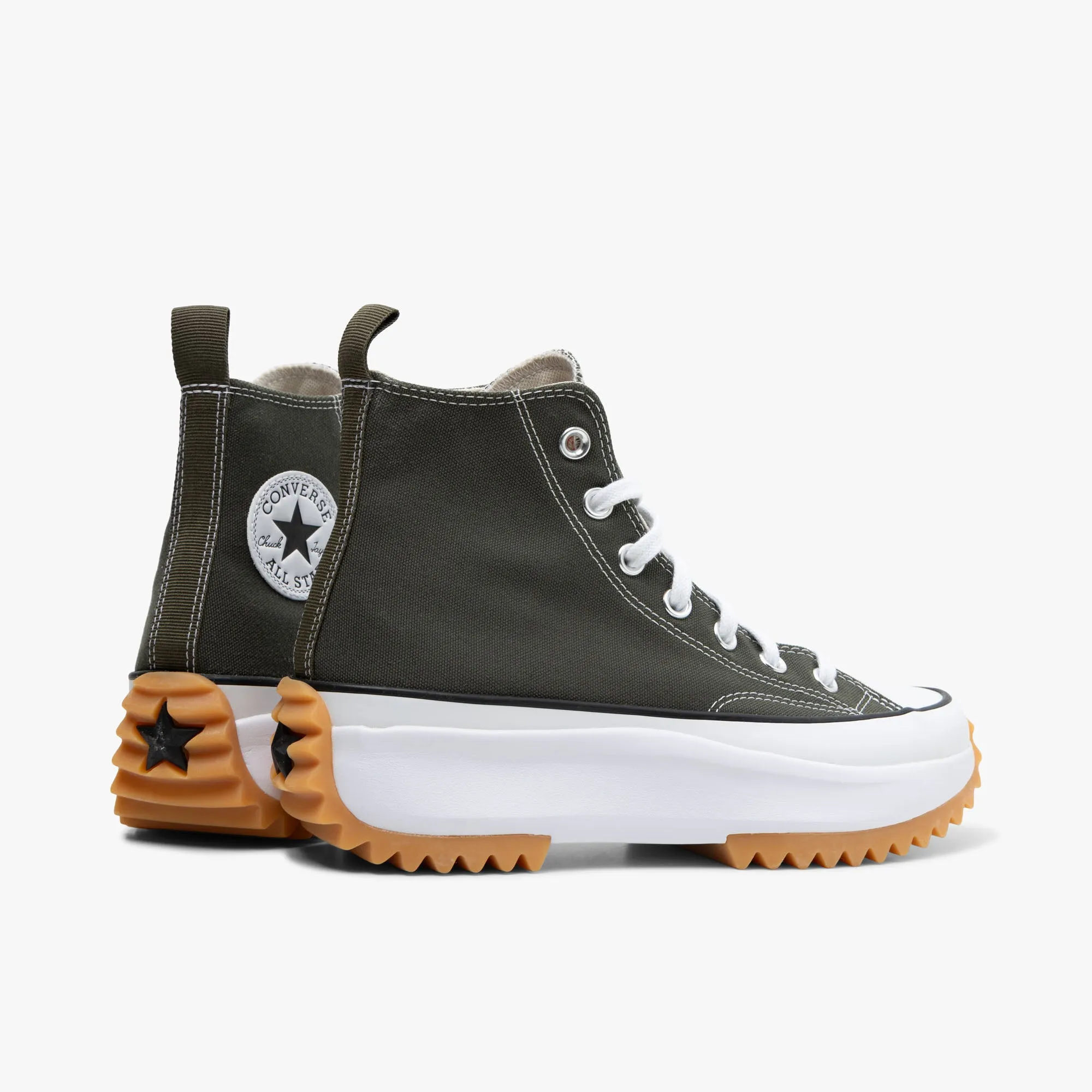 Premium Style Impact Support Converse Colour Run Star Hike Cargo Khaki / White - Black