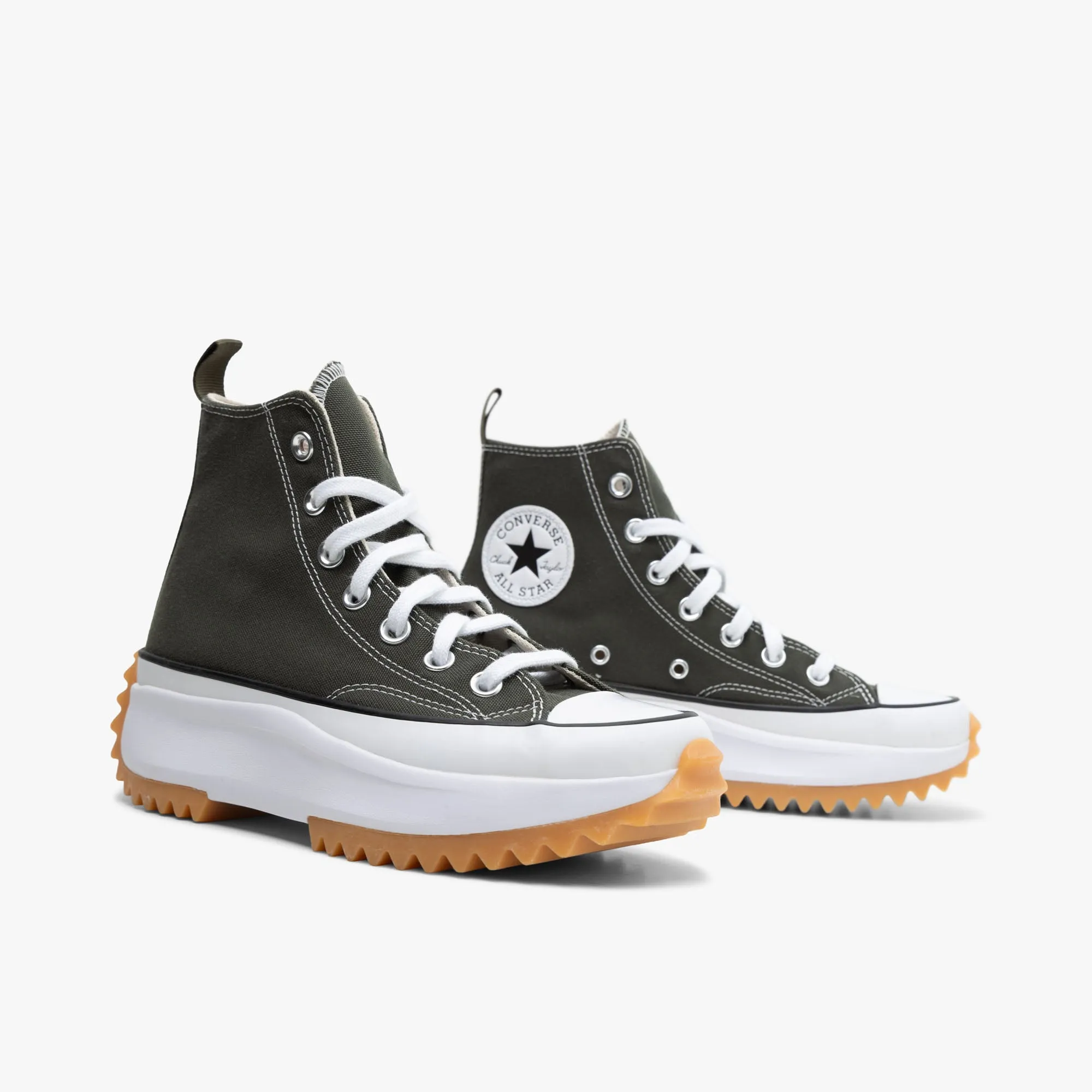 Converse Colour Run Star Hike Cargo Khaki / White - Black Elastic Bands