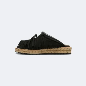 Deer Leather Pueblo Sabot - Black Sunset Hour