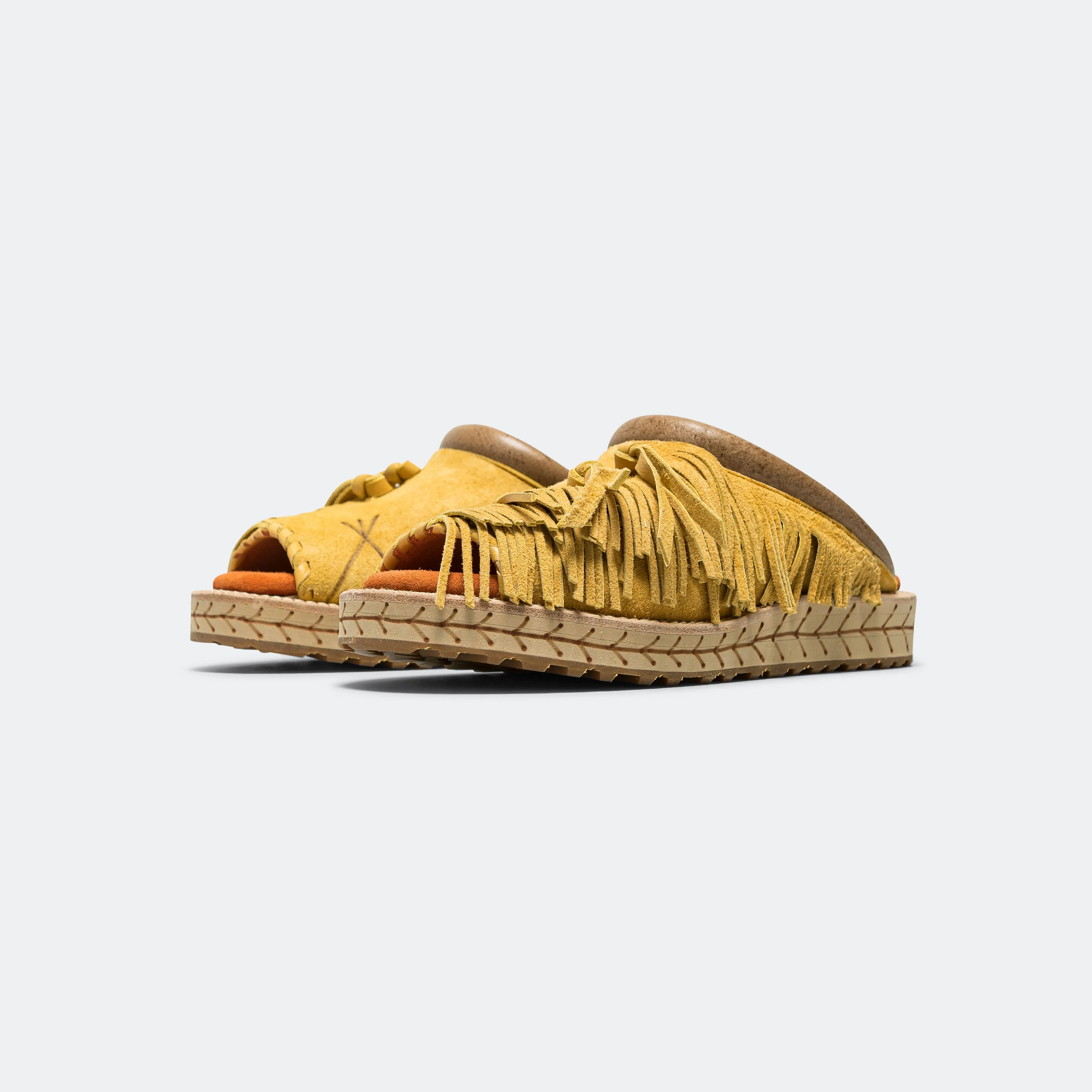 Deer Leather Pueblo Sabot - Yellow Suede