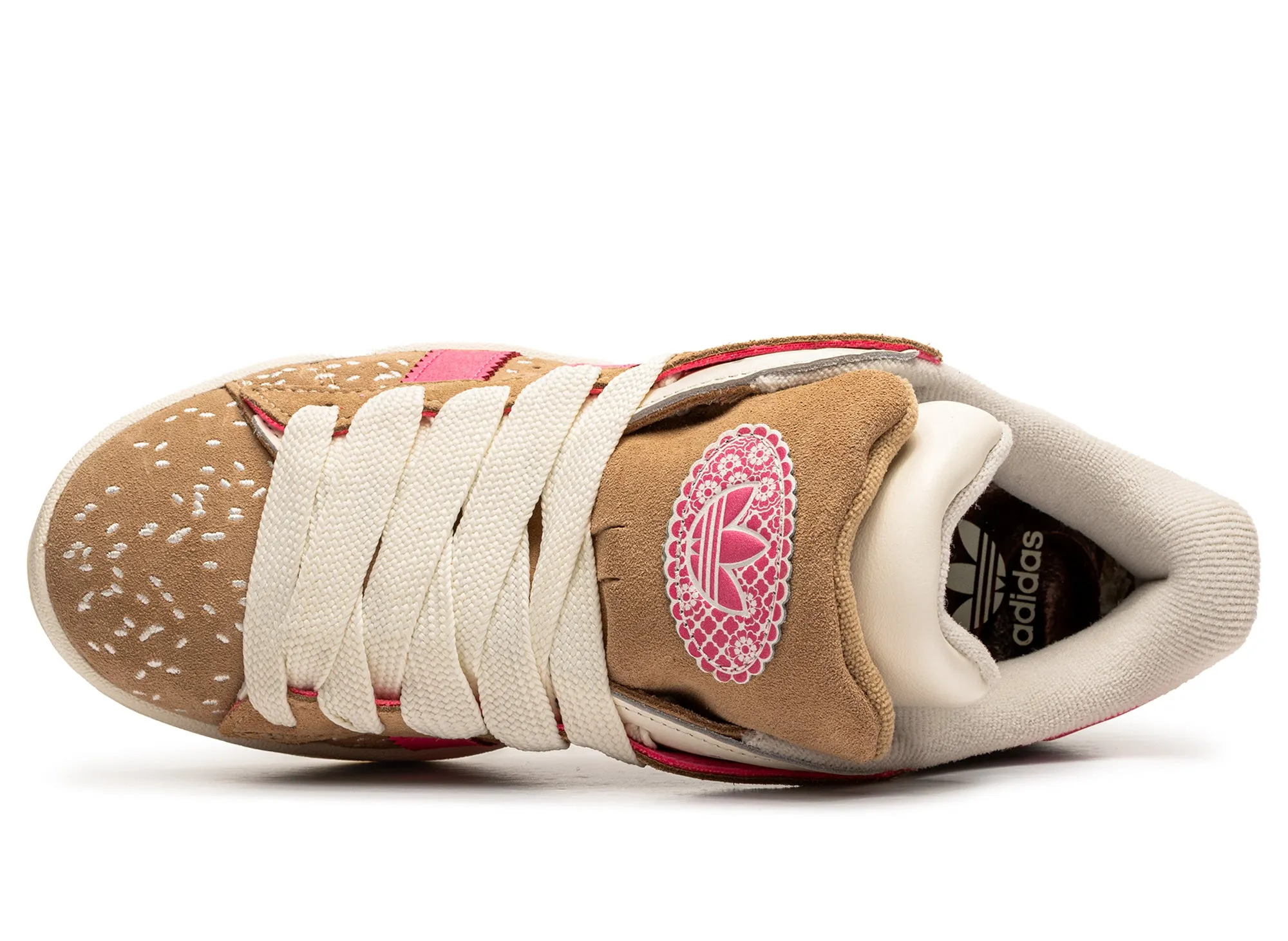 Women's Adidas Campus 00s Double Day Of The Dead "Pan de Muerto" Non-marking sole Vibrant Look