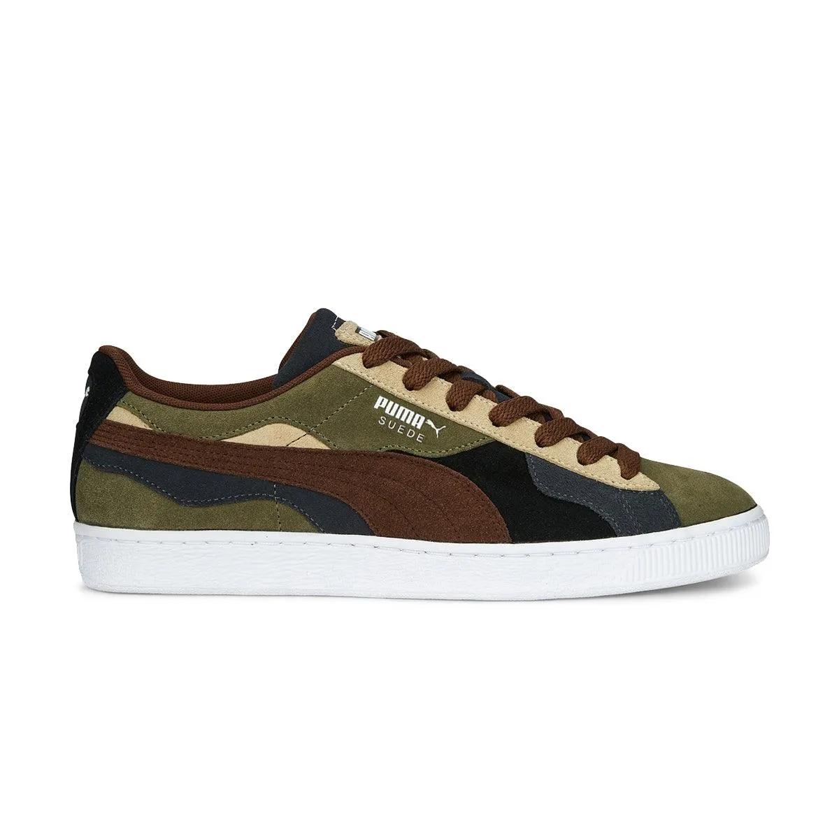 Suede 'Camowave Olive' anti - slip outsole Dark