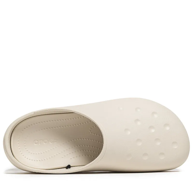 Effortless Pair Trendy Footwear for Men Crocs Classic Quiet Clog - Stucco