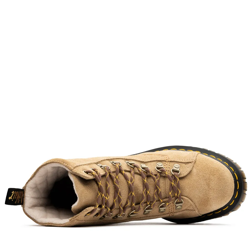 Thermal Core Weekend Camping Color Pop Dr. Martens Barton Suede Boots - Sand