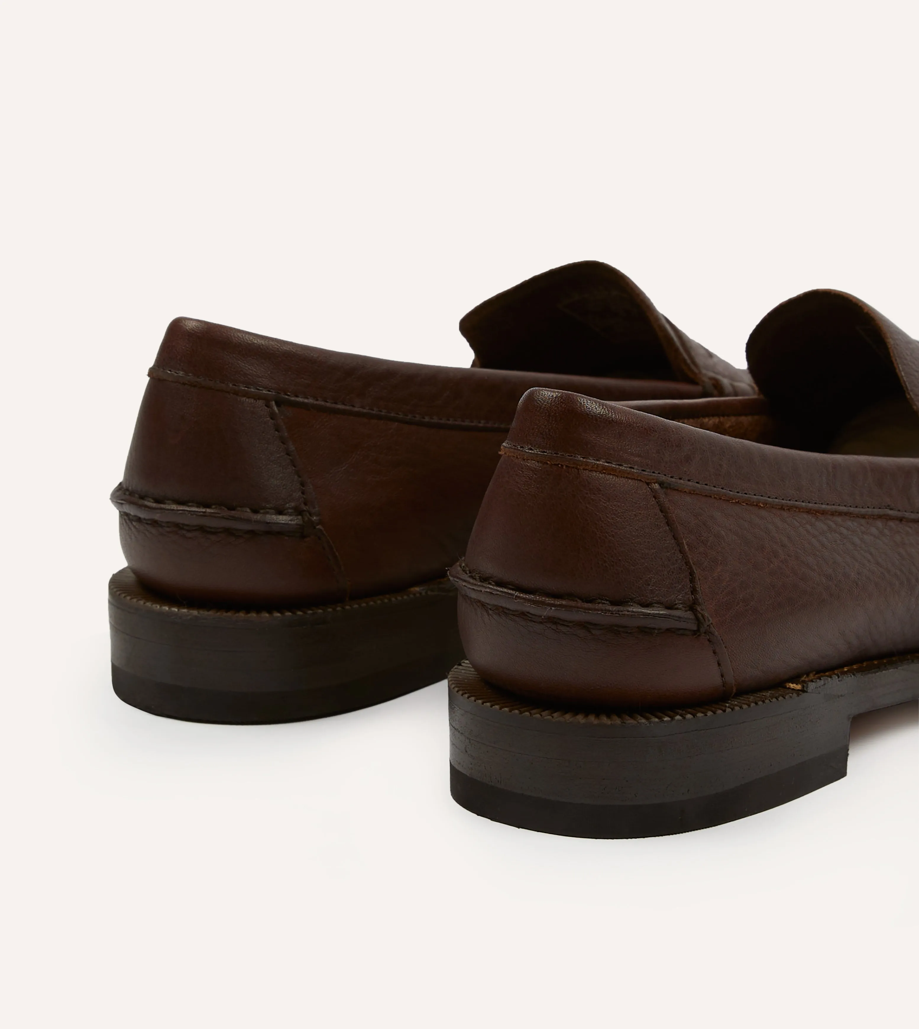 Drake's by Sebago Citysides Dan Bison Leather Loafer Feel Prime