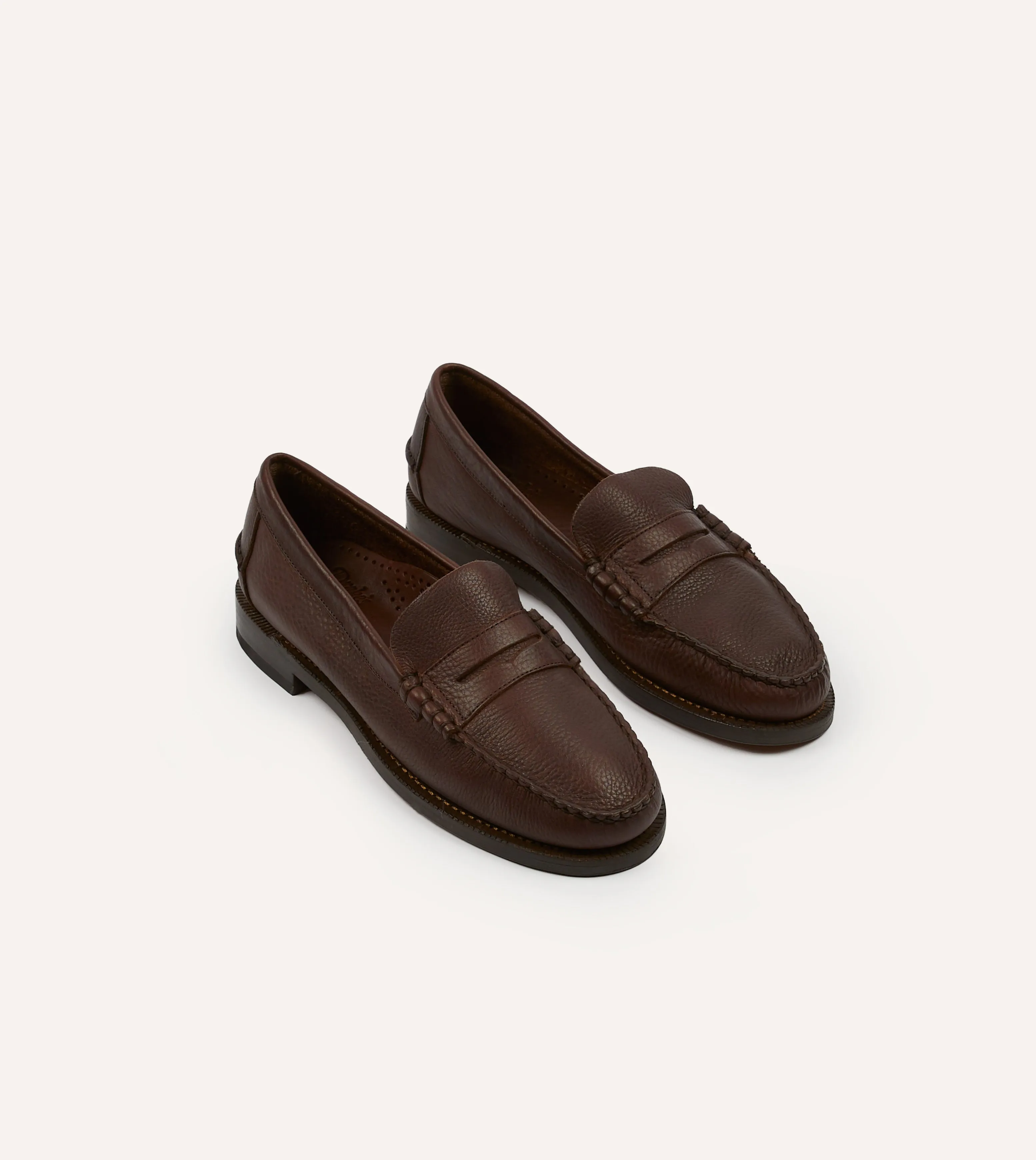 Polish Touch Euro Fit Drake's by Sebago Citysides Dan Bison Leather Loafer