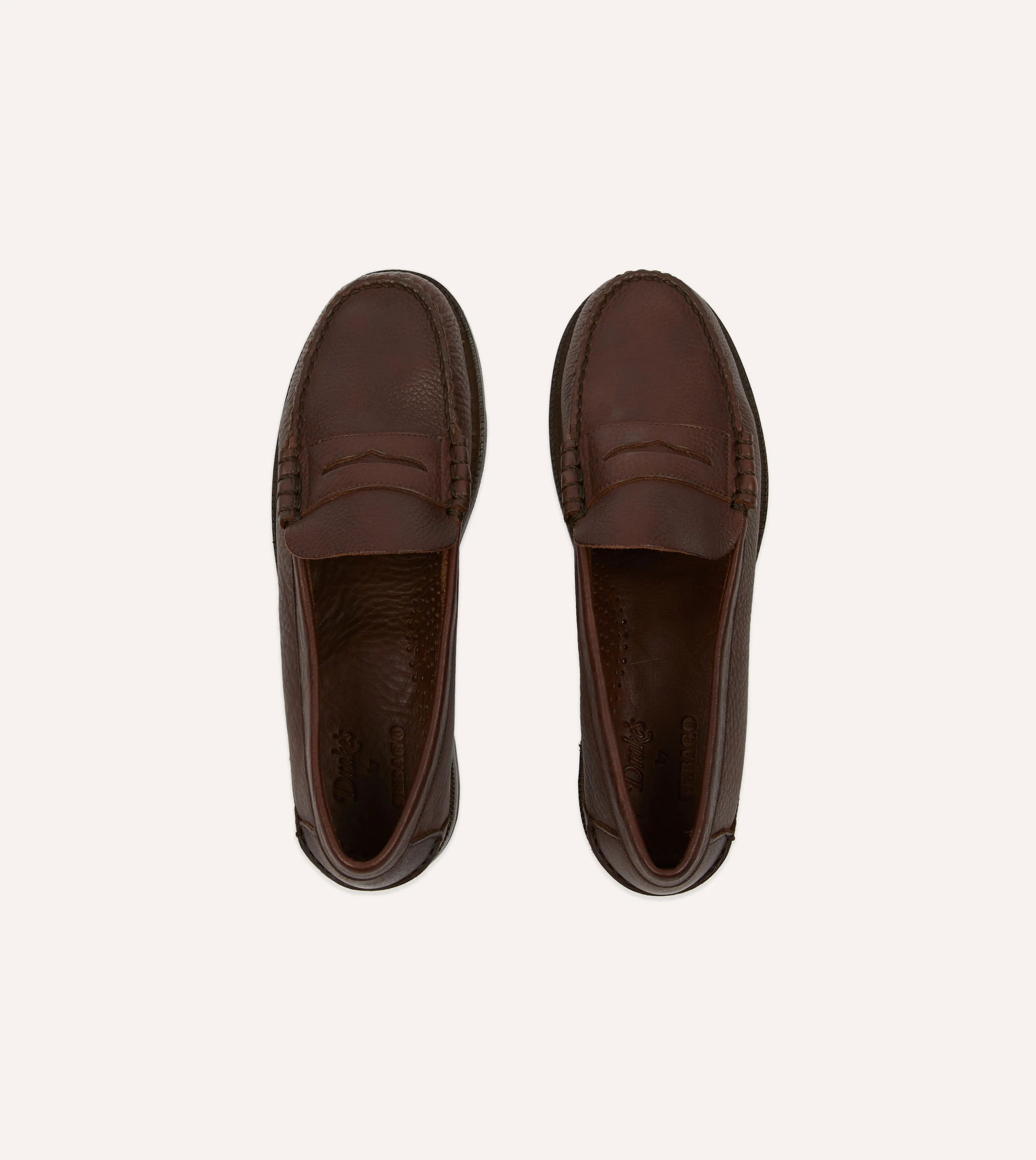 Power Pose Everyday Use Drake's by Sebago Citysides Dan Bison Leather Loafer