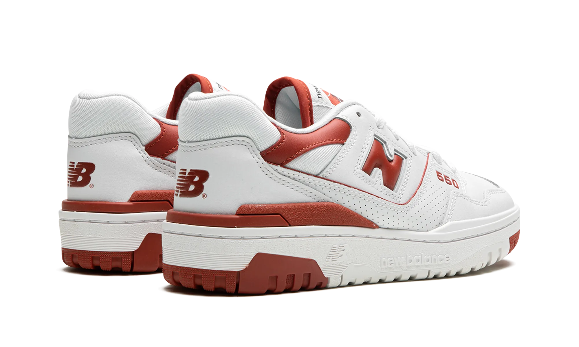 550 WMNS "Brick Red" style - brand shoes