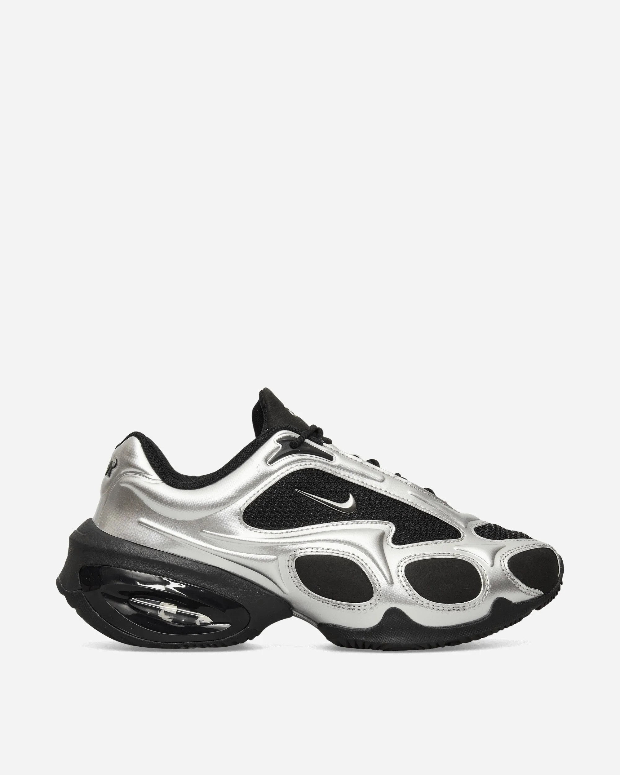 Women's Air Max Muse Sneakers Black / Metallic Silver Side Grip Supportive Wear