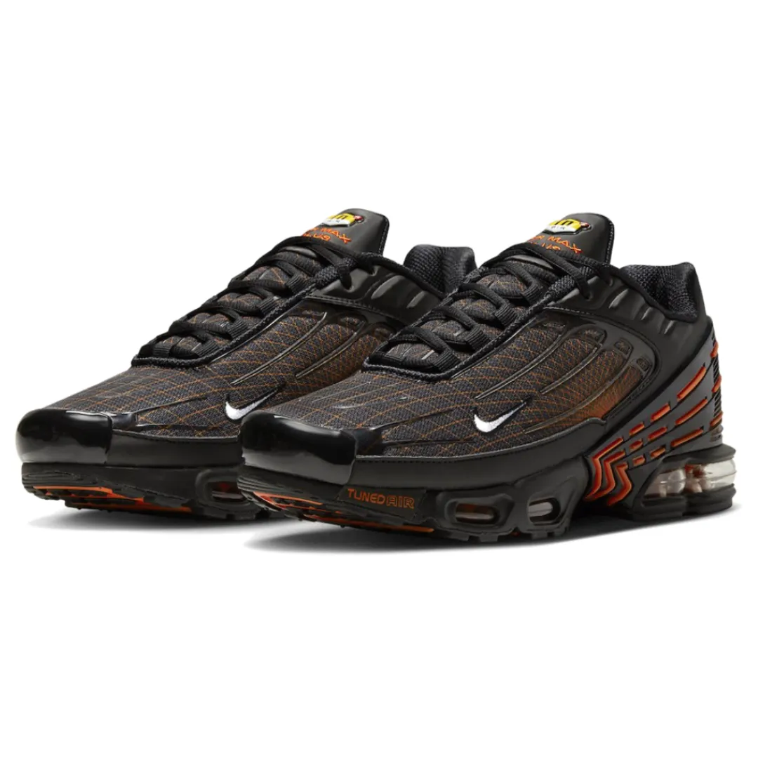Men's Nike Air Max Plus TN 3 (Black/Safety Orange) Comfort First Sneaker Exchanges