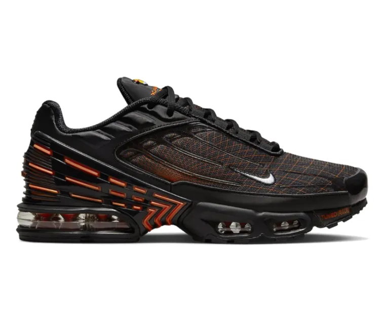 Comfort Step Designer comfort Men's Nike Air Max Plus TN 3 (Black/Safety Orange)