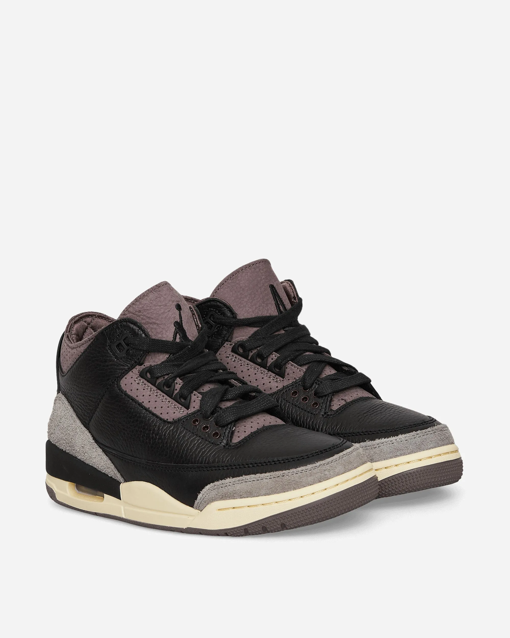 Women's A Ma Mani??re Air Jordan 3 Sneakers Black / Flat Pewter Cool Surface