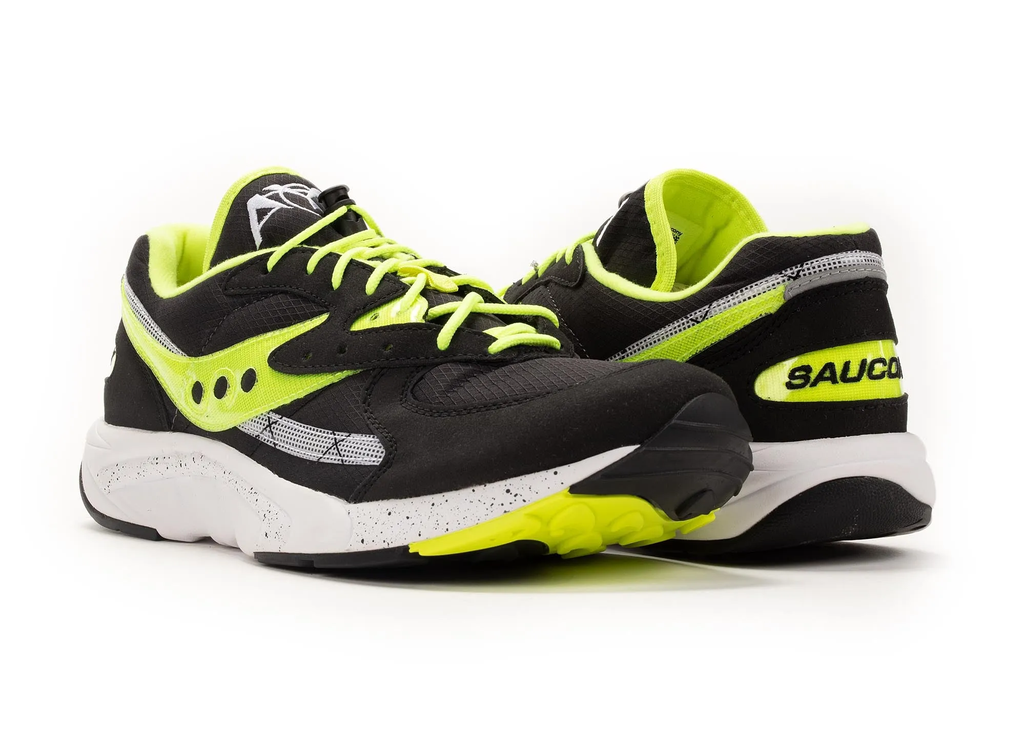 Strong Grip Saucony Originals Aya 'Black/Lime Green'