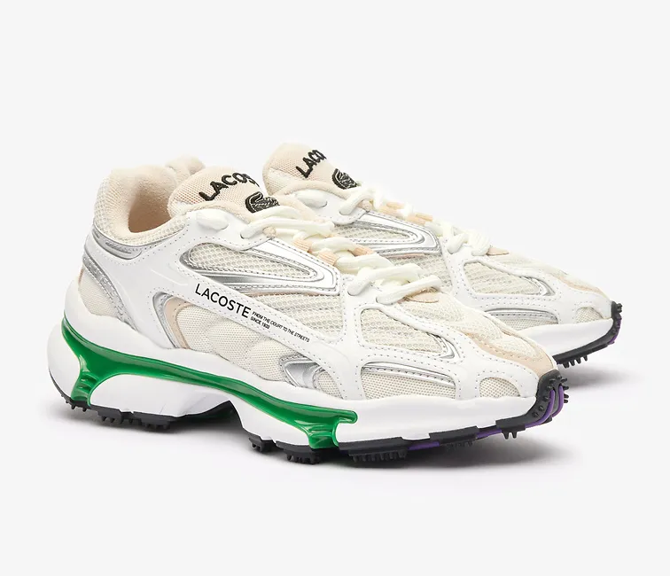 Women's Lacoste L003 2K24 124 1 SFA (White/Green) Stay Dry Padded Support