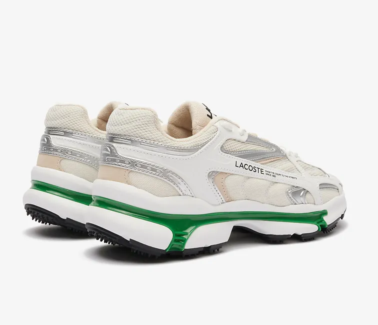 Women's Lacoste L003 2K24 124 1 SFA (White/Green) Non Compressible Midsole Quick Outing