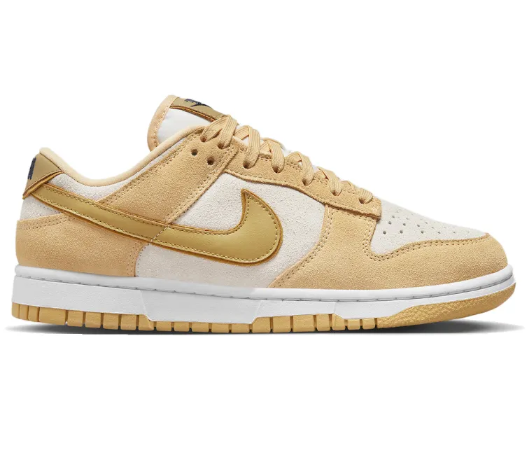 Women's Nike Dunk Low LX (Celestial Gold) Luxe sole Durable tread