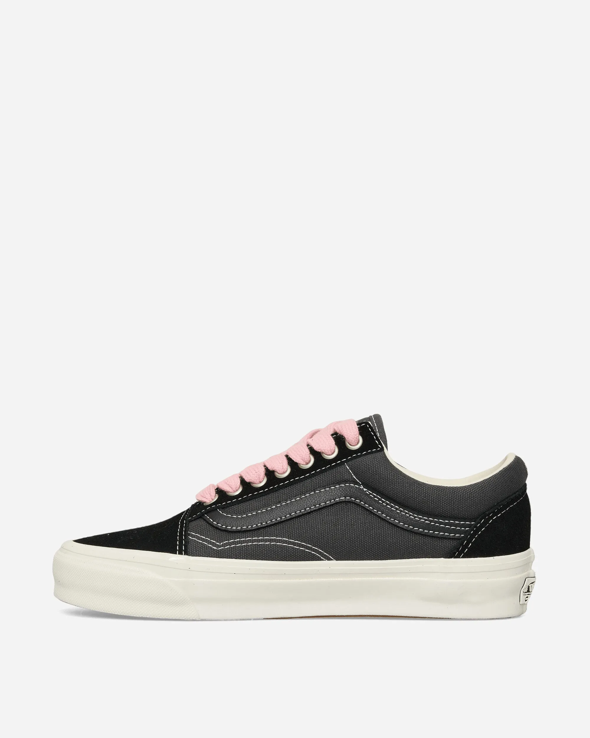 Premium Old Skool Pop Lace Sneakers Black / Grey Durable Fabric