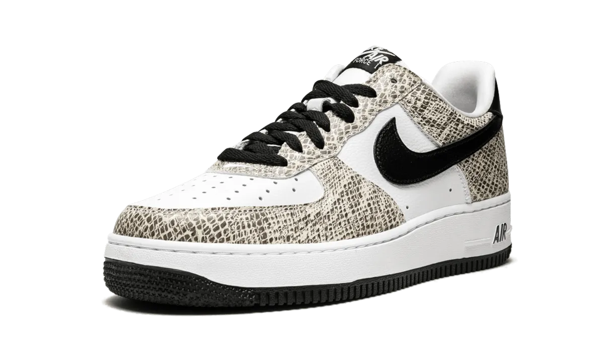 Air Force 1 Low Retro "Cocoa Snake 2018" Elastic Lace Closure Flexible Toe Box