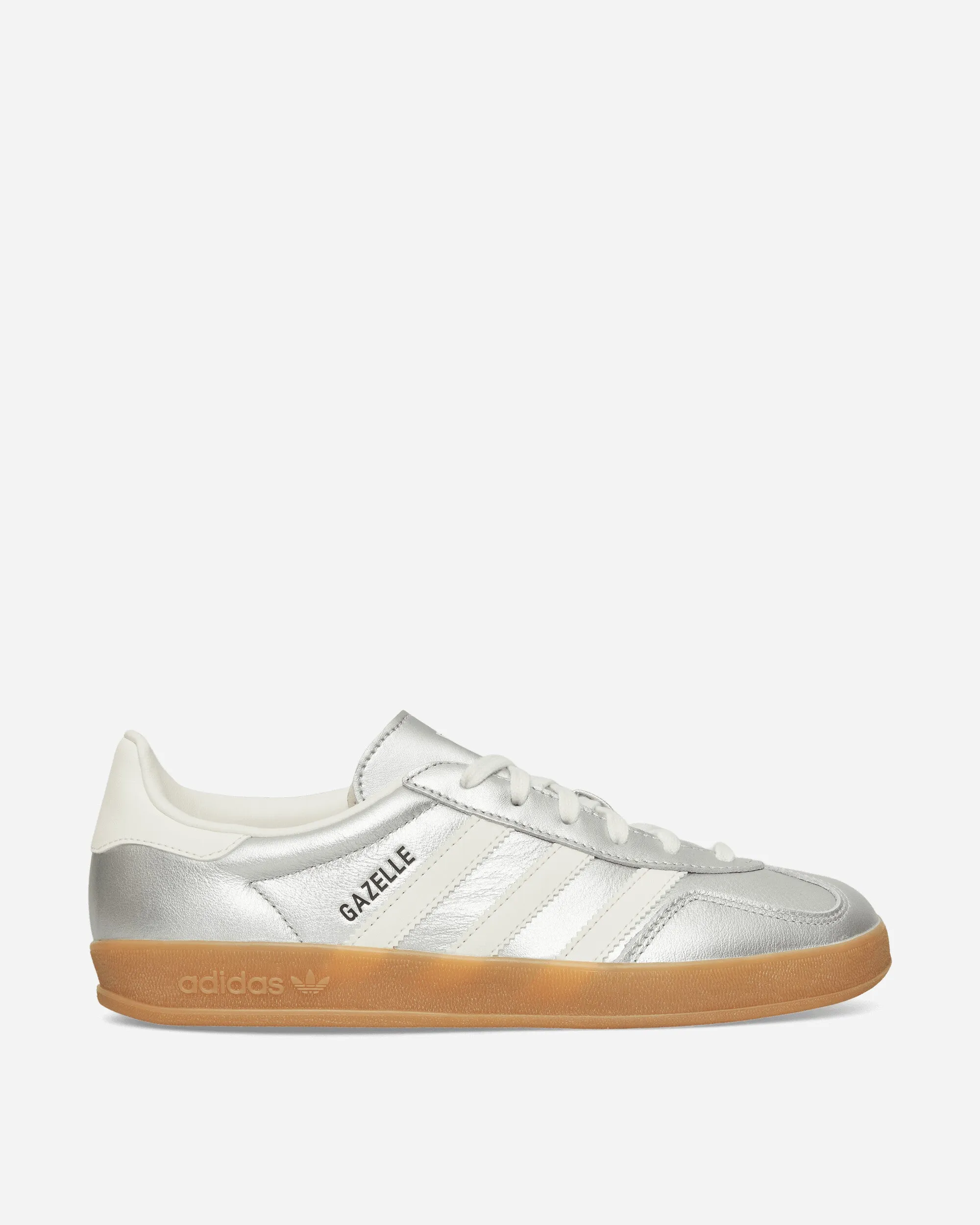 Gazelle Indoor Sneakers Silver Metallic / Core White Dynamic Flexibility retro look