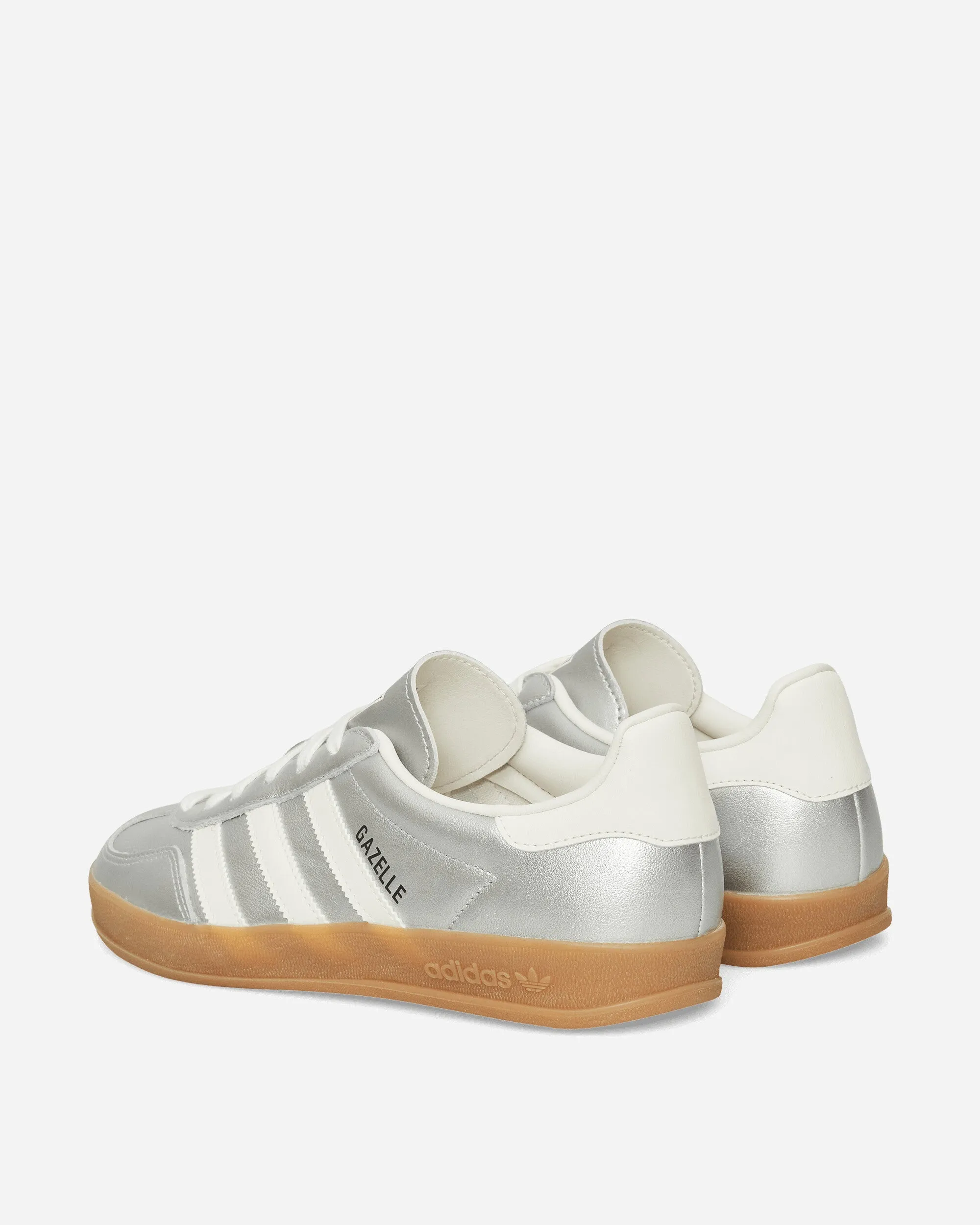 Gazelle Indoor Sneakers Silver Metallic / Core White Tear Resistant Stitching