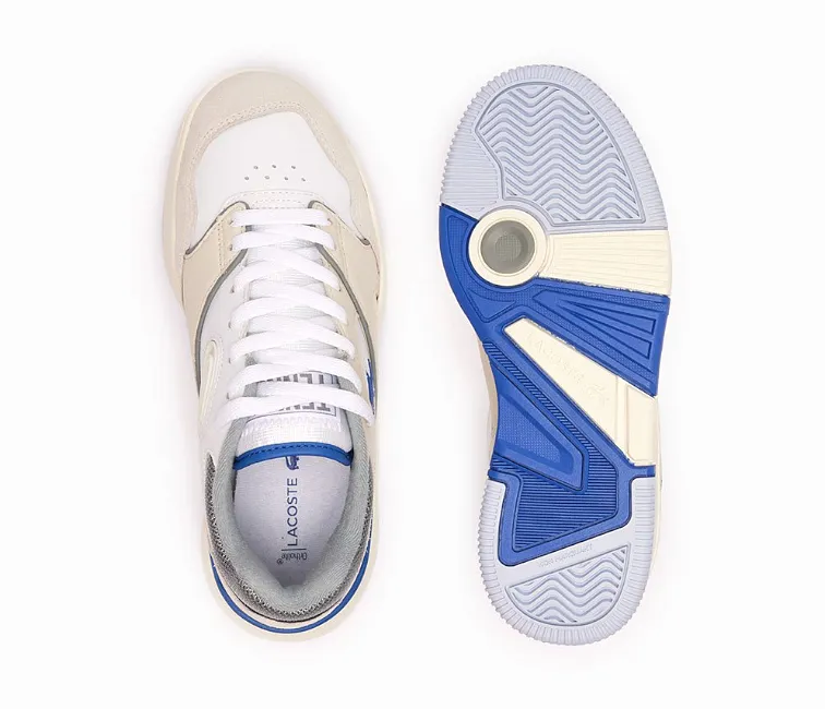 Women??s Lacoste Lineshot 124 1 SFA (White/Blue) Work Life