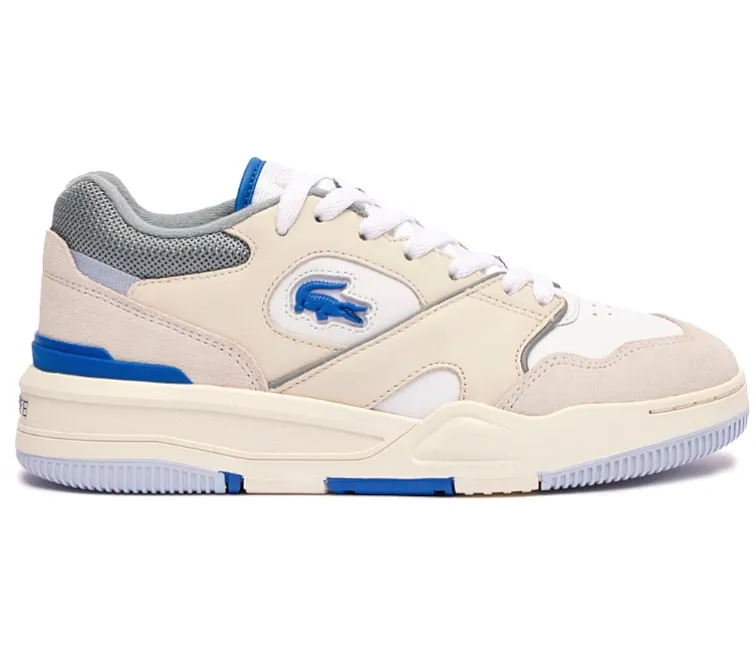 Women??s Lacoste Lineshot 124 1 SFA (White/Blue) Supportive Heel Counter