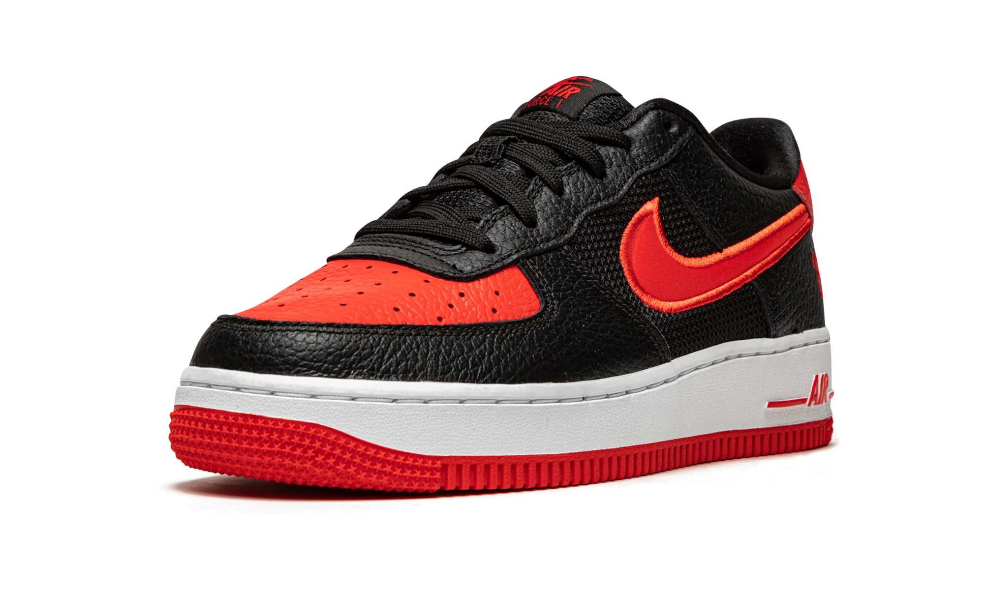 Air Force 1 Low LV8 GS "Black / Chile / Racer Blue" sports shoes
