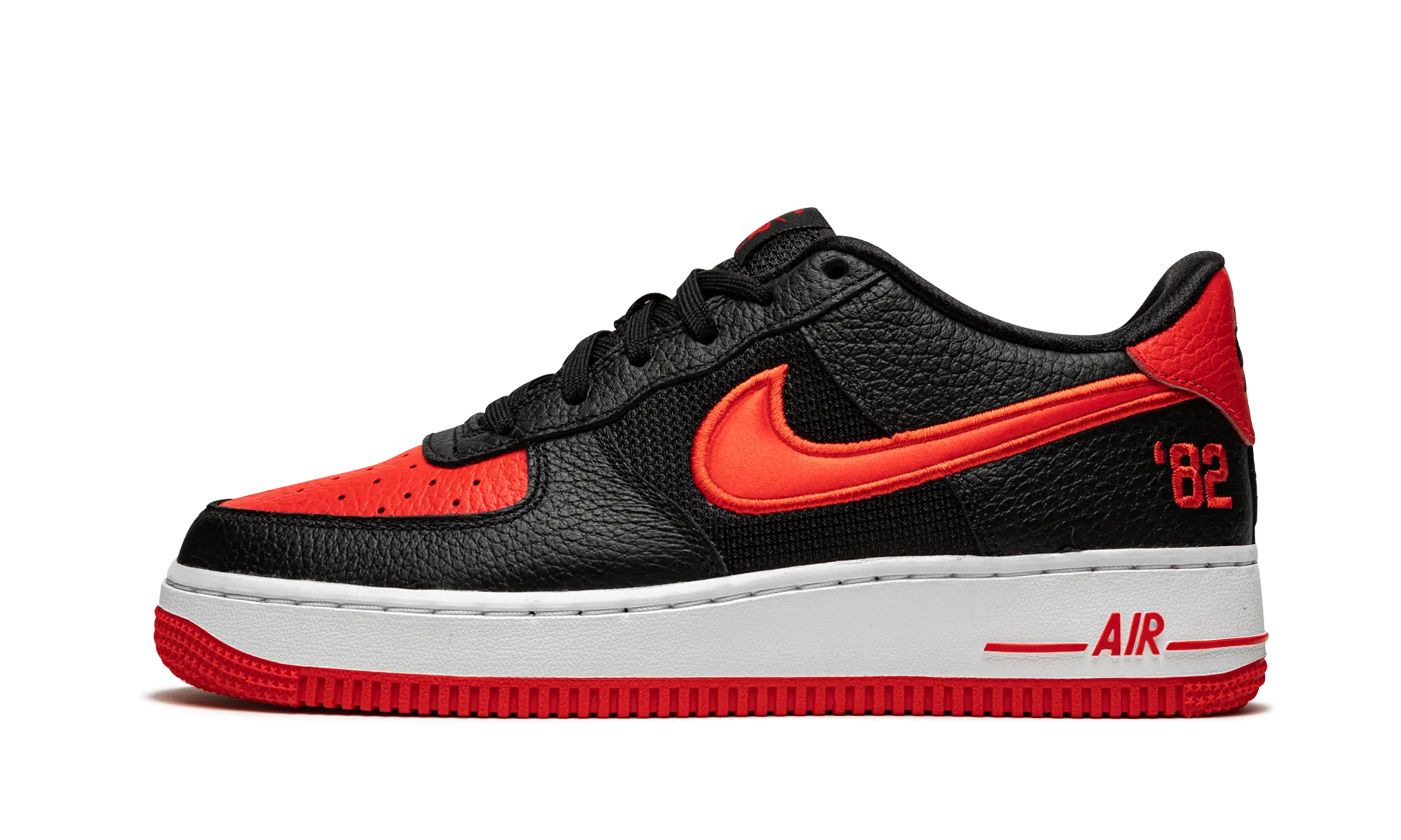 Water Resistant Material Active Walk Air Force 1 Low LV8 GS "Black / Chile / Racer Blue"
