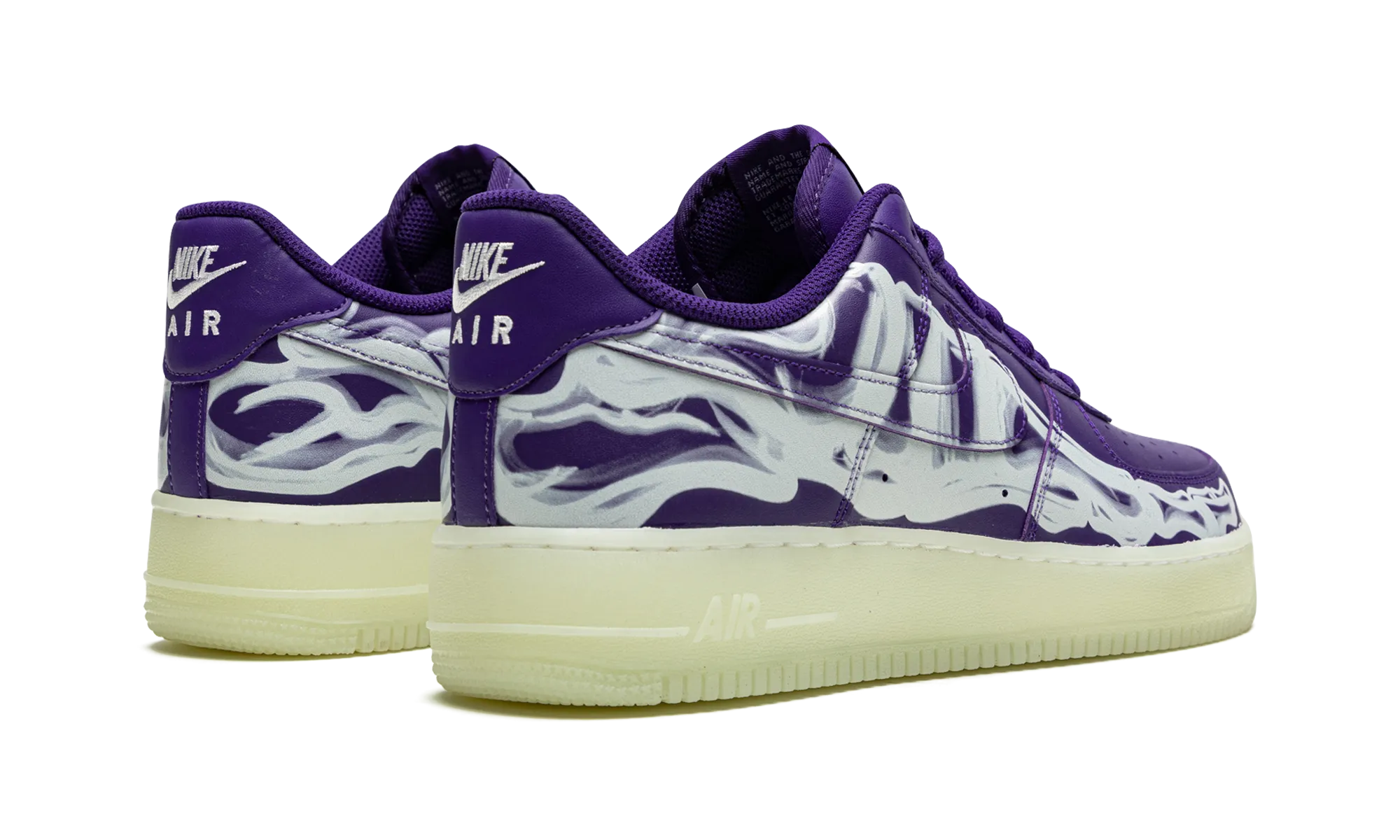 Modern Style Air Force 1 Low '07 QS "Purple Skeleton Halloween"
