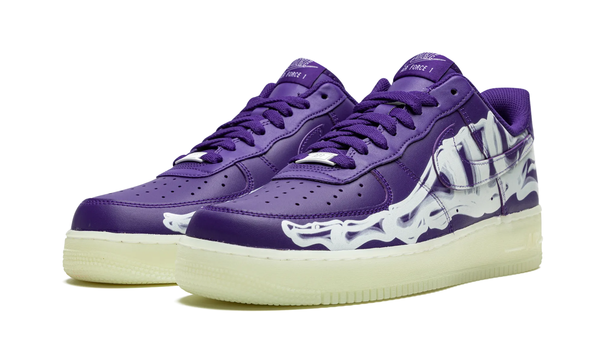 Heel Fit Air Force 1 Low '07 QS "Purple Skeleton Halloween"