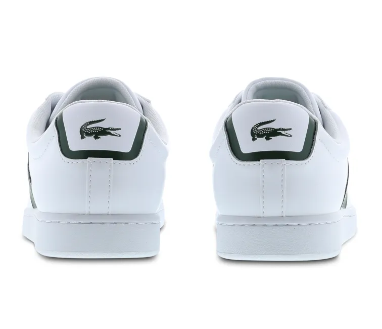 Men's Lacoste Carnaby 0121 4 SMA (White/Dark Green) Cushioned Midsole Tech Sleek cushioning