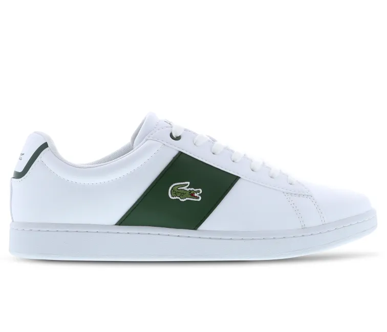 Men's Lacoste Carnaby 0121 4 SMA (White/Dark Green) Torsion Control Plate Outdoor Day