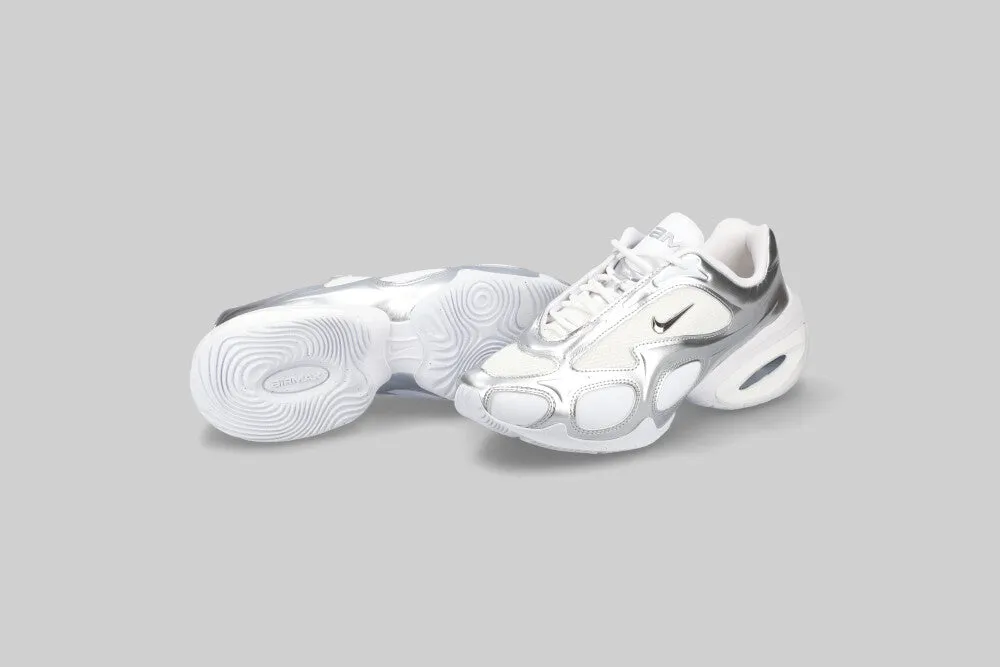 mid - top height Multi - surface Women's Nike Air Max Muse 'White and Metallic Silver'