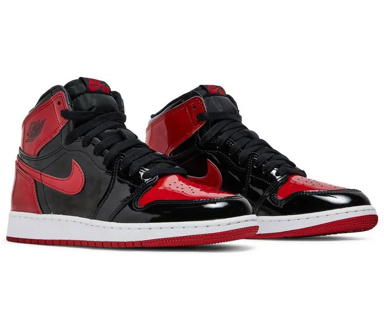 GS Nike Air Jordan 1 Retro High OG (Patent Bred) Breathable Edge