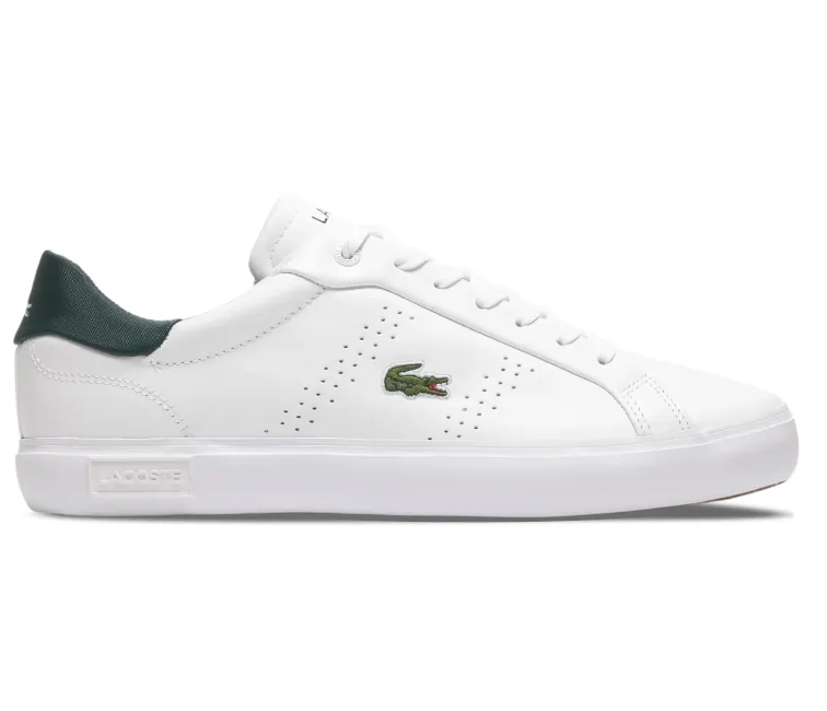 Men's Lacoste Powercourt 2.0 0321 SMA (White/Dark Green) Everyday Favorite Functional Piece