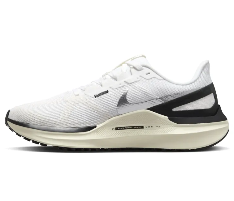Torque Control Shank Hyper Compression Molding Womens Nike Air Zoom Structure 25 (White/Black-Coconut Milk)