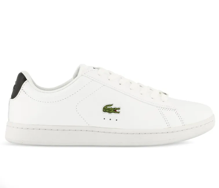 Compression Activated Fit High Top Stability Women's Lacoste Carnaby Evo 0121 2 SFA (White/Black)