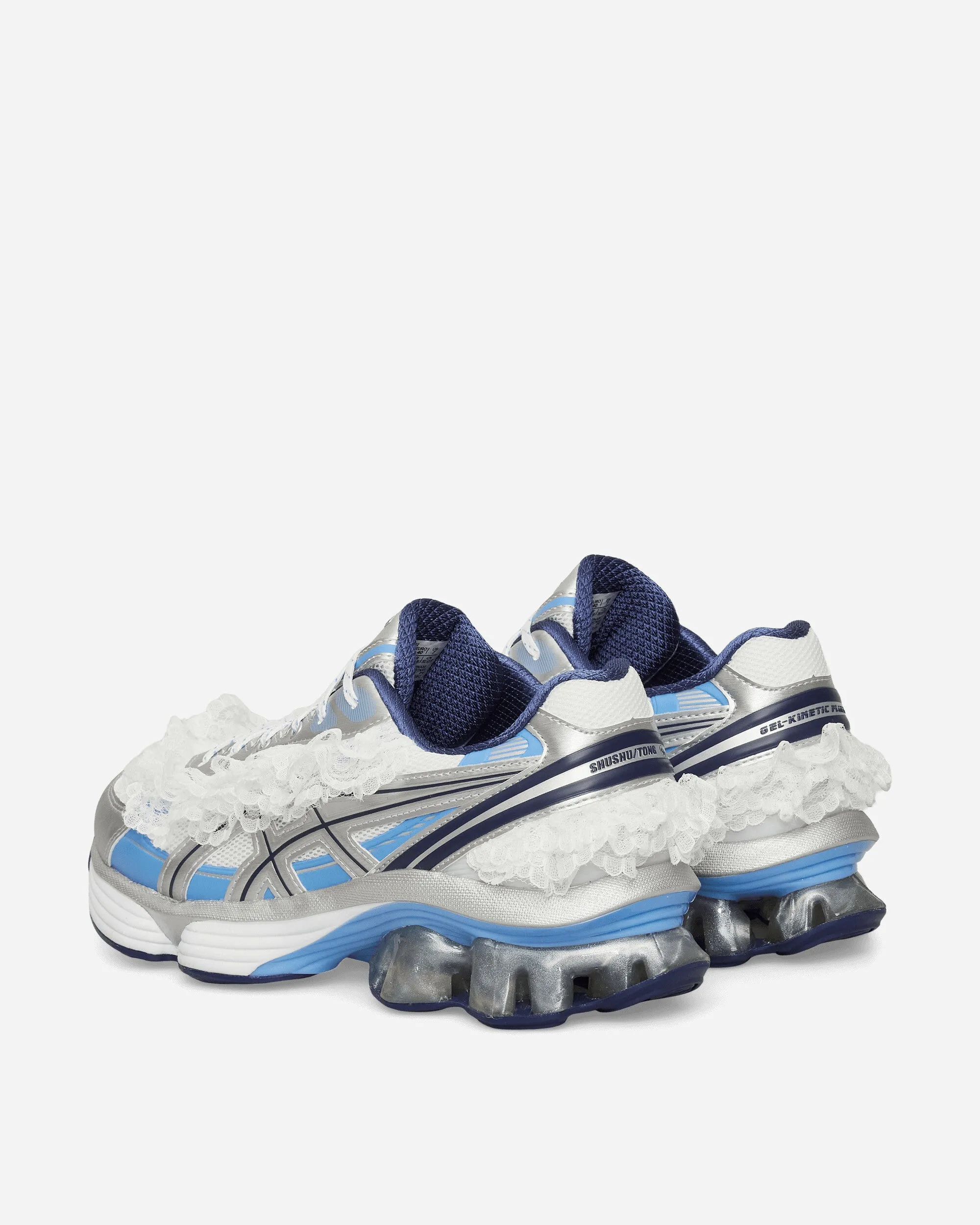 SHUSHU/TONG GEL-Kinetic Fluent Sneakers White / Dive Blue Classic Design Foam Insole