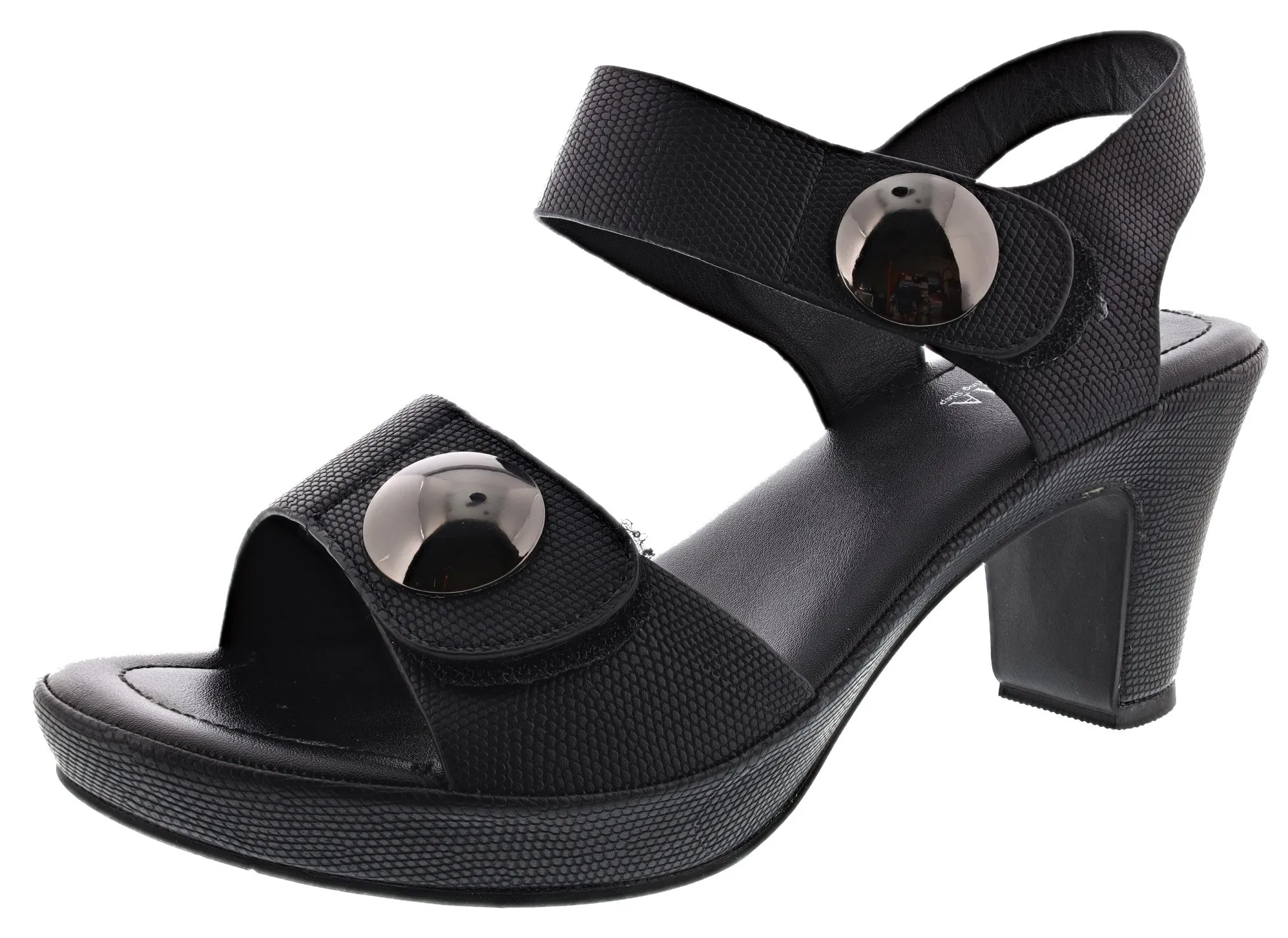 Comfort Fit Fall Heels Patrizia Women's Dade Ankle Strap Sandals