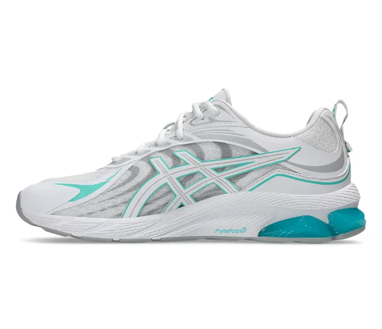 Men's Asics Gel Quantum 180 8 (White/Waterfall) Stable Activity Sidewalk Ready