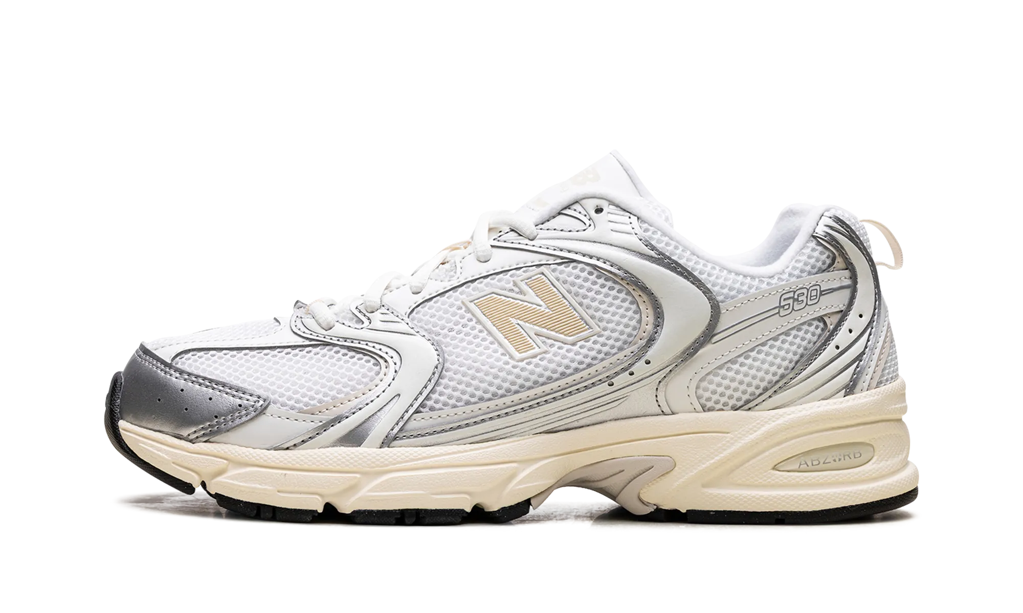 530 "Silver Metallic / Linen" Cushioned Insole Shoes
