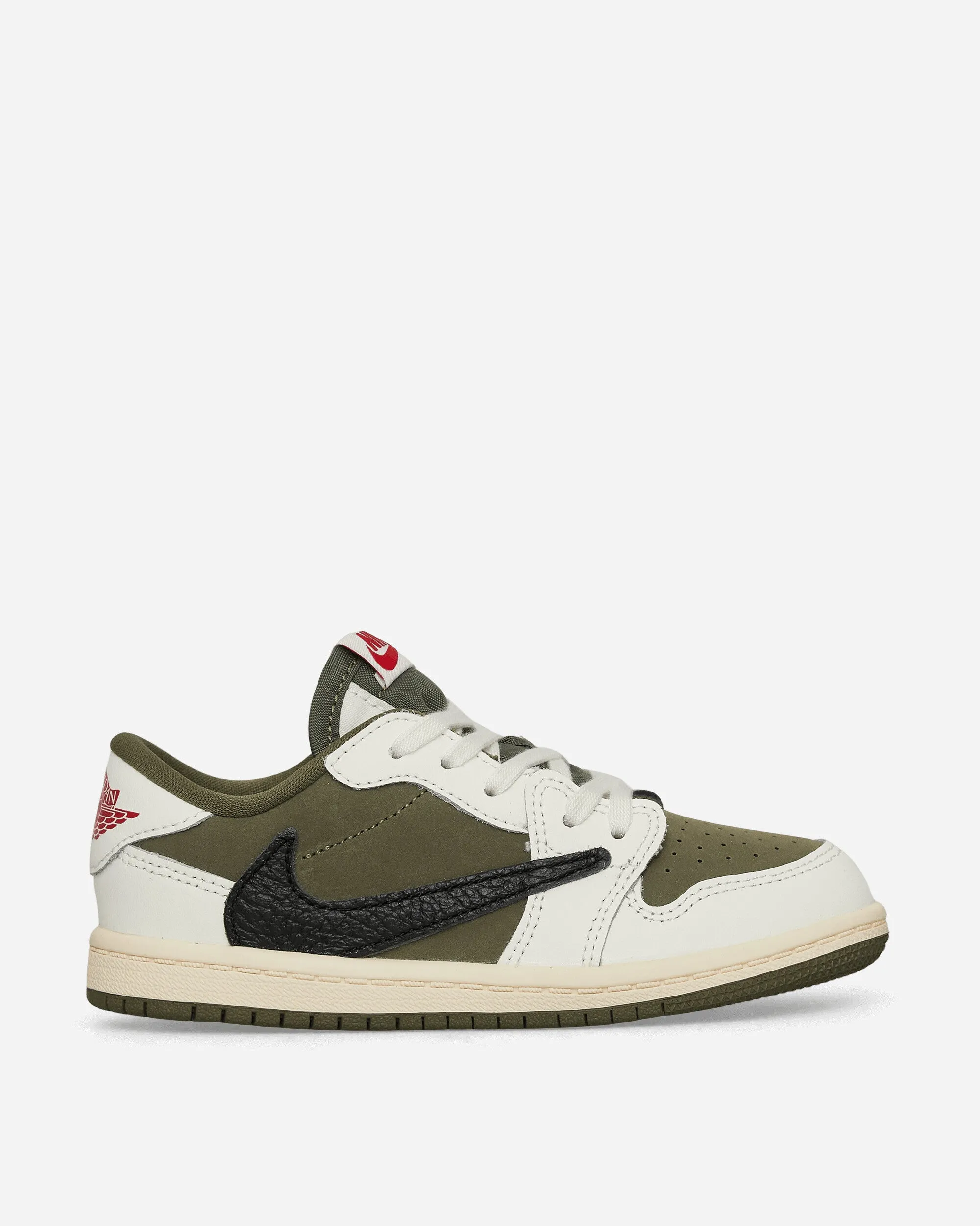 Travis Scott Air Jordan 1 Low (TD) Sneakers Medium Olive Contoured Sole