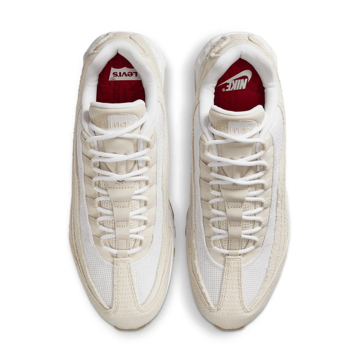 Elevated arch medium - quality   Levi's Air Max 95 OG 'White'