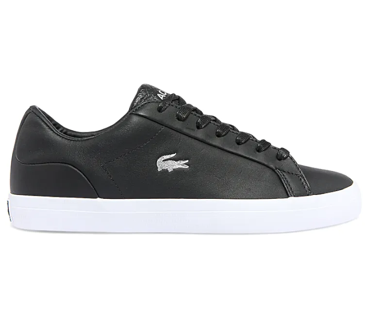 Women's Lacoste Lerond 0722 1 CFA (Black/Silver) Textured Upper