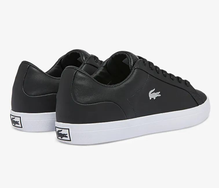 Elastic Goring System Retro-inspired cushioning Women's Lacoste Lerond 0722 1 CFA (Black/Silver)