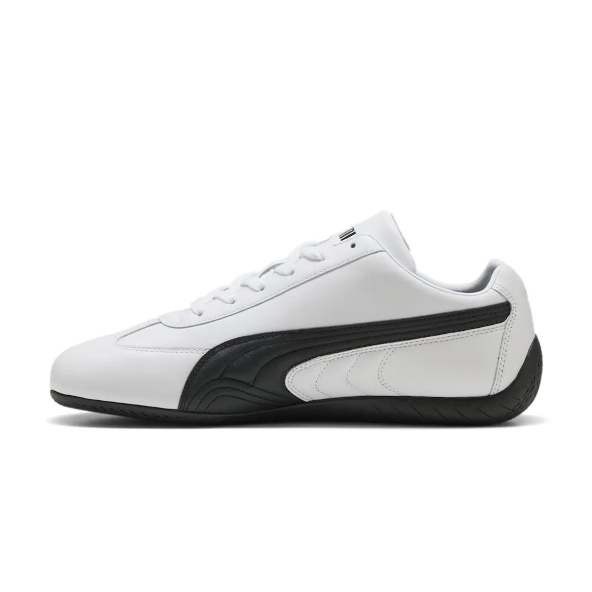 Cushioned look Speedcat Leather 'White Black'