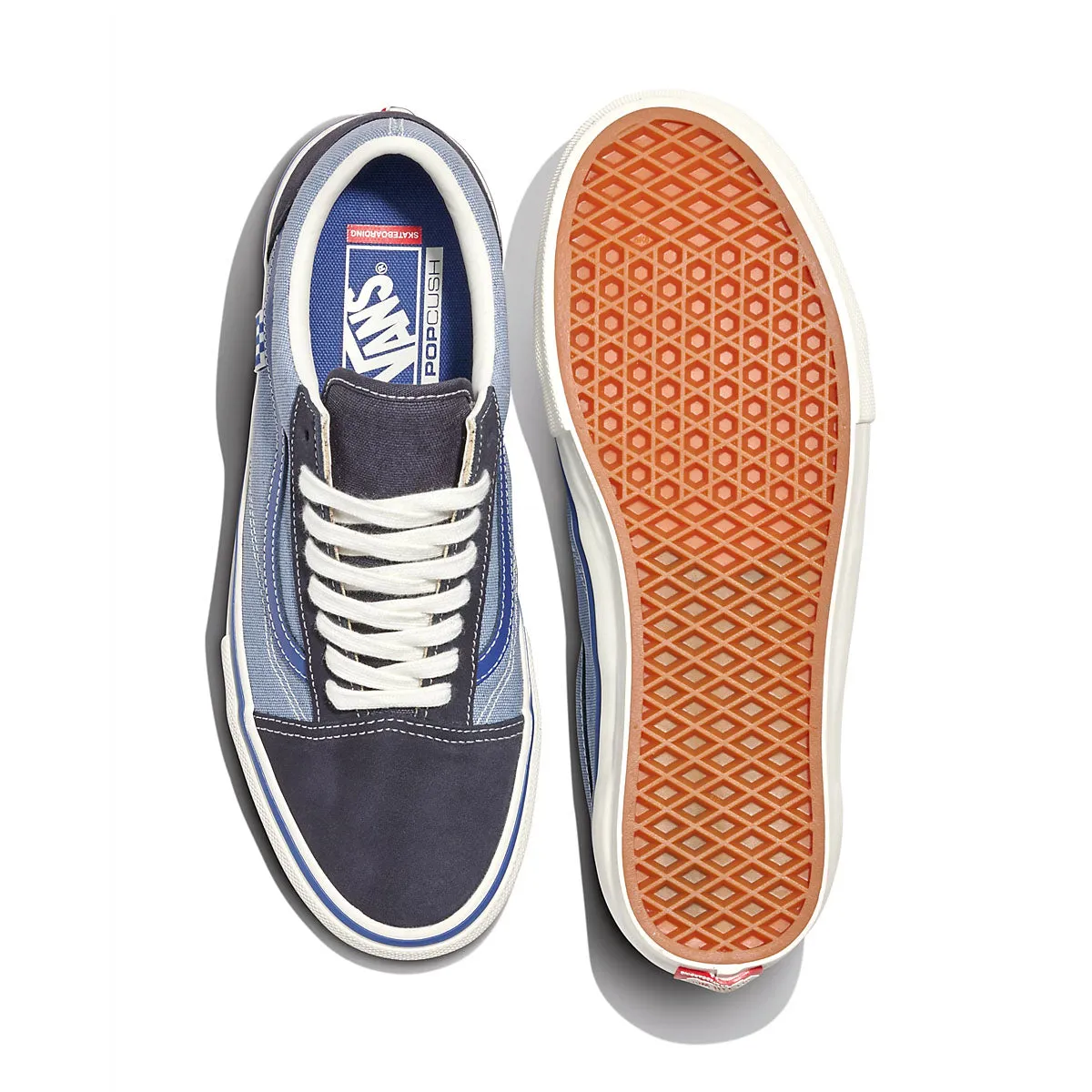   Elijah Berle Skate Old Skool 'Dusty Blue' Flexible Wear familiar