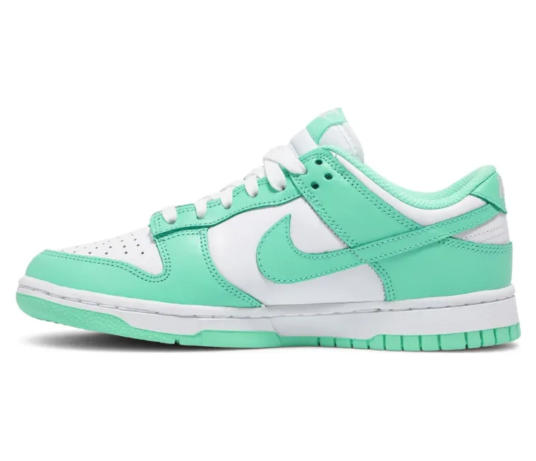 Orthopedic Arch Support ComfortCushion Women's Nike Dunk Low (White/Green Glow)